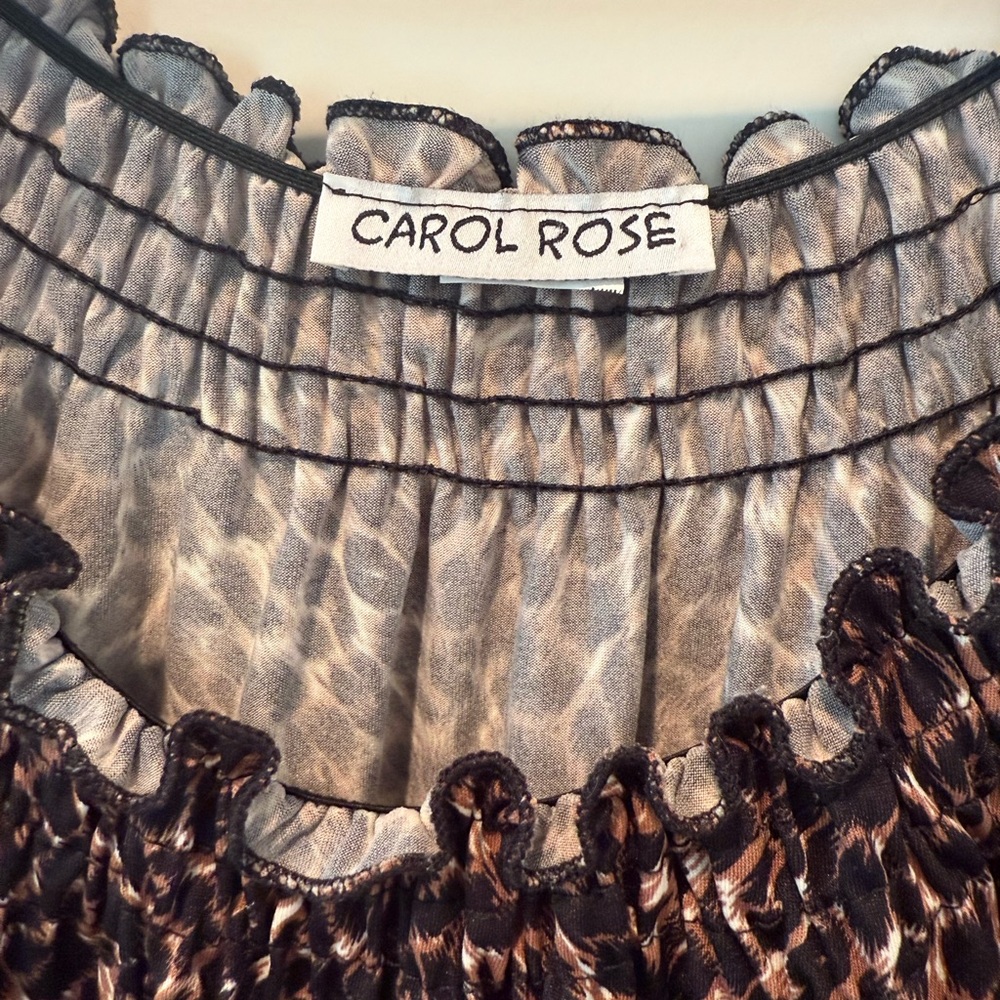 Carol Rose Animal Print Blouse - Picture 2 of 10